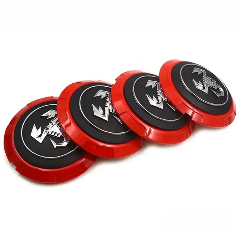 AliExpress - 4PCS OD 133 MM Sport Felgenkappe Auto Emotion Equip Skorpion Radabdeckungen Radmitte Robuste Kappe Radabdeckung Radkappe für Fiat 500