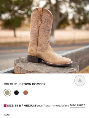 Ariat cowboy boots Brown Bomber