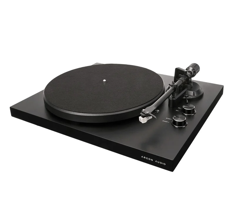 Argon Audio TT Mk2 Pladespiller med indbygget RIAA-forstærker og Audio-Technica AR3600L pickup i Sort