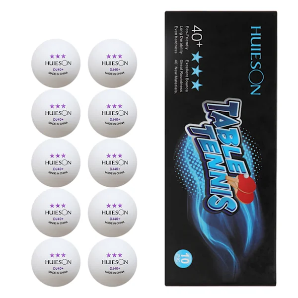 10-pack 3-stjärniga pingisbollar Avancerade bordtennisbollar Bulk Utomhus för pingisbollar Används för träning Orange{EE}