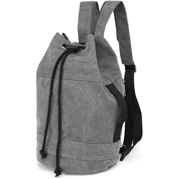 Canvas travel bags, overnight bags weekend trips handbag backpack grey M grey M