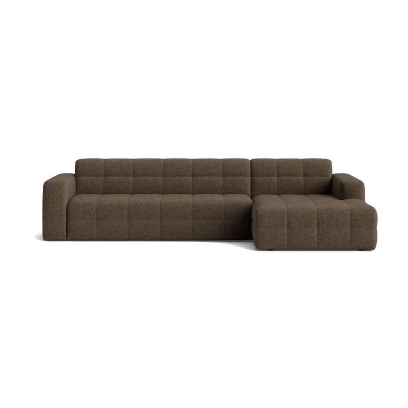 Paris chaiselong sofa, højrevendt - Modesto Brun - 318x162x77cm - Elegant & Robust sofa med uovertruffen komfort - Perfekt til moderne hjem