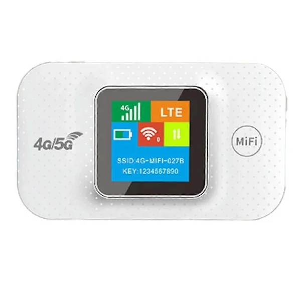 4G/5G Mobil Hotspot WIFI Router 4G LTE Router Repeater Pocket Modem med Simkort Slot Bred Dækning