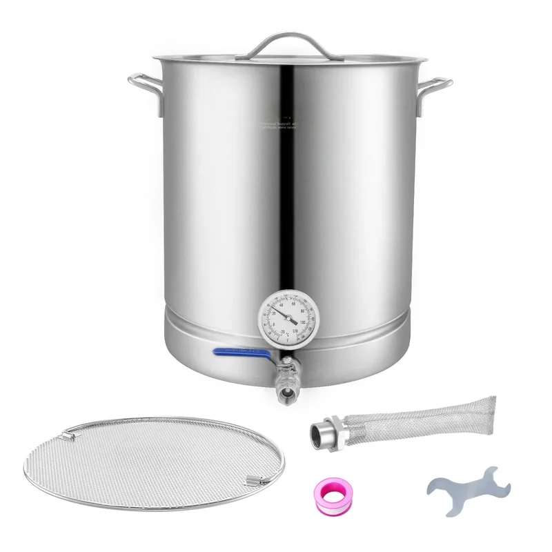 AliExpress - SucceBuy Bouilloire en acier inoxydable Pot de brassage de 16 gallons fond triple pour bouilloire de brassage de bière Pot fournitures de