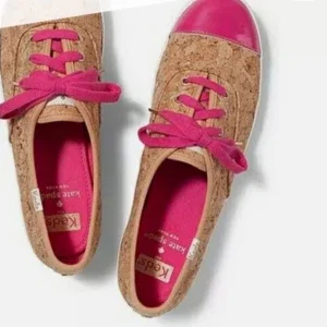 KEDS x Kate Spade Corkie Lipstick Pink Natural Cork Sneaker
