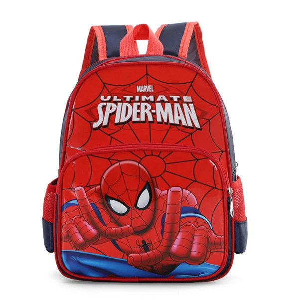 Marvel Barn Spider-Man Ryggsäck Resväska Skolväska Röd Röd