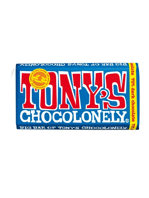 Tony's Chocolonely Extra Dark Chocolate 70% 0.24kg