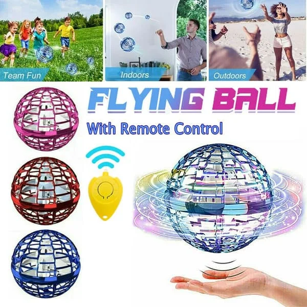 Mordely Flynova Pro Flying Ball Spinner Toy Handkontrollerad drone lila