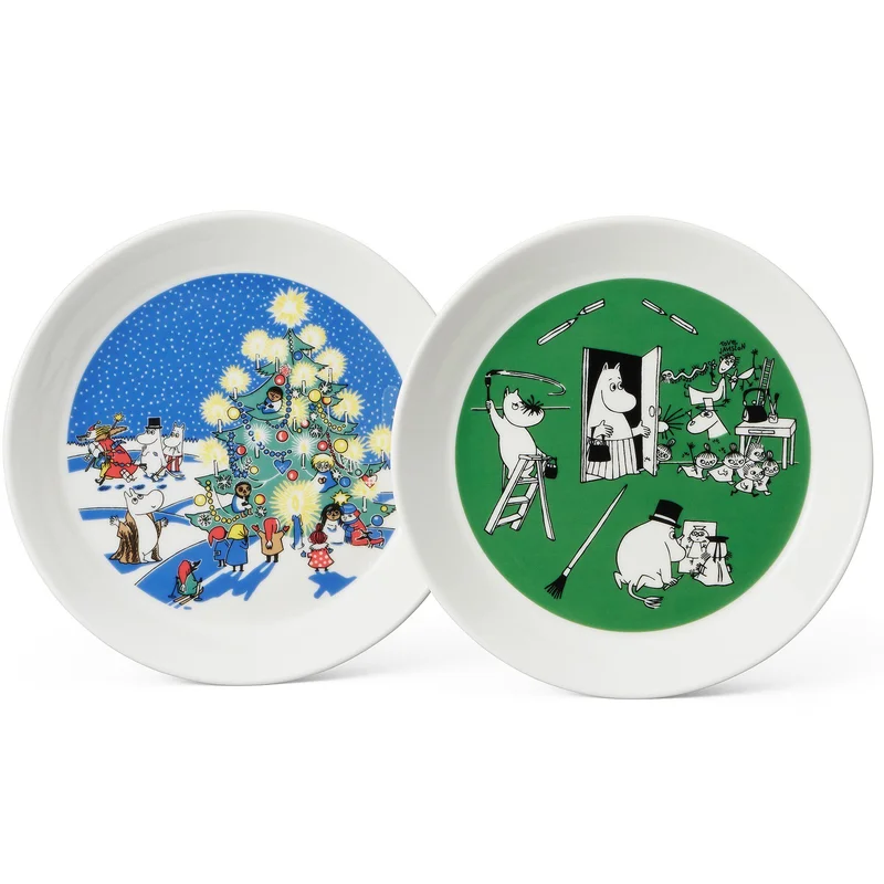 Arabia Mumintrollen Tallriksset Teckning & Jul, 19 cm | Dukning & Servering > Tallrikar > Tallriksset | Bagaren och Kocken