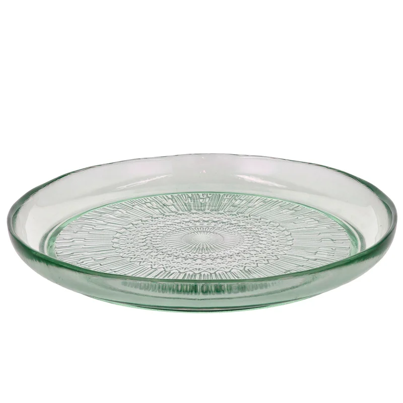Bitz glastallrik 25 cm, grön | Dukning & Servering > Tallrikar | Bagaren och Kocken