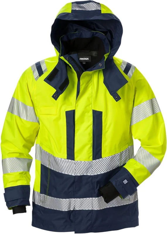 Arbetskläder Fristads Dam Varsel Airtech skaljacka 4518 GTT klass 3, dam, Varsel Gul/Marinblå