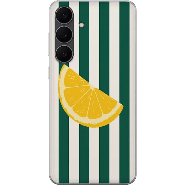 Kompatibelt Mobildeksel til Samsung Galaxy S25 FE Sitrontrykk gul sitrus frukt sommerkjøkken mønster retro design tapet inspirasjon frisk stil
