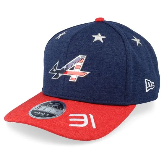 New Era - Alpine F1 F1 24 Vegas Ocon 9FIFTY Navy/Red Adjustable Adjustable Blue Cap - Motor @ Hatstore