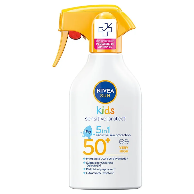 NIVEA Kids Sun Kids Sensitive Protection Spray SPF 50+ 270 ml, Børn & Forældre, Børn & Forældre, Skincare Til Børn