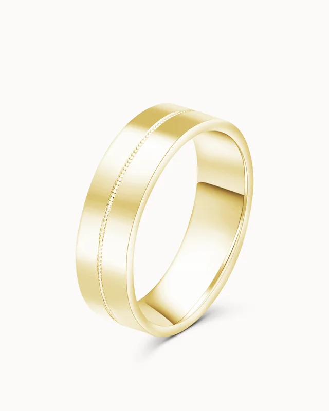 William Trouwring voor Heren 18K Geel Goud - Vintage Design van Vanbruun