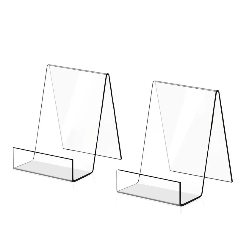 AliExpress - 1/2/6 Stück transparenter Acryl-Display-Buchständer, Staffelei-Halter zum Präsentieren von Bildern, Büchern, Notenblättern, Kunstwerken, 