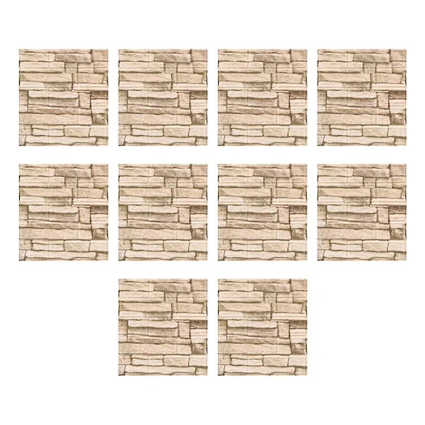 7.3D 3-dimensional Wall Decals Self-adhesive Wallpaper Anti-collision Decorative Decals 10 pcs
