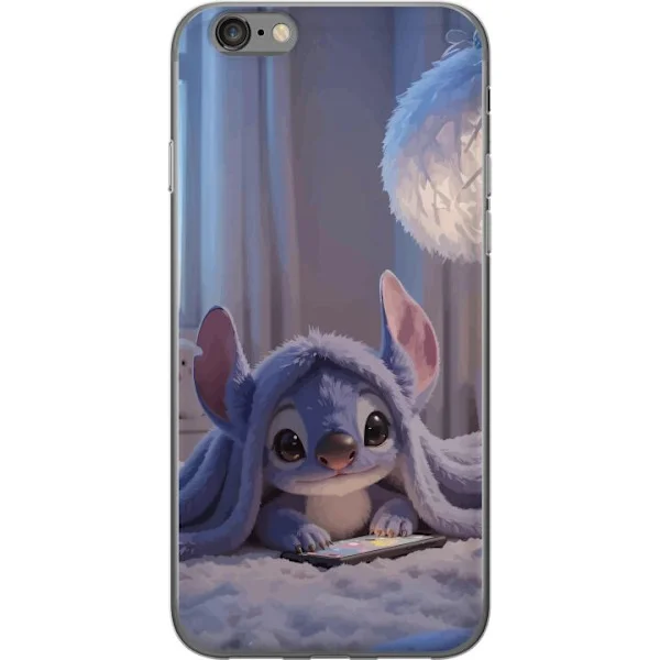 Kompatibelt Mobildeksel til Apple iPhone 6 Stitch under teppe kveldslys koselig blå design med varme lekenhet og drømmende følelse