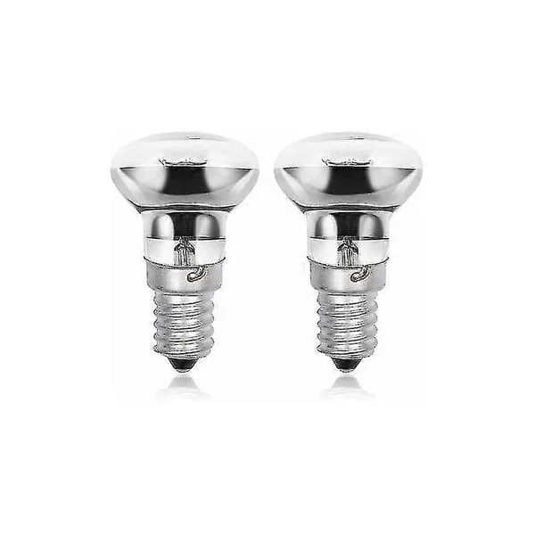 R39 E14 40w Glödlampor, Edison Skruv Ses Reflektor Små Glödlampor, Varmvit 2800k R39 Dimbar (2-pack) Zhuoxuan[D]