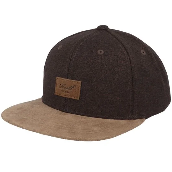 Reell - Braun snapback Cap - Suede Cap 150 Heather Brown Snapback @ Hatstore