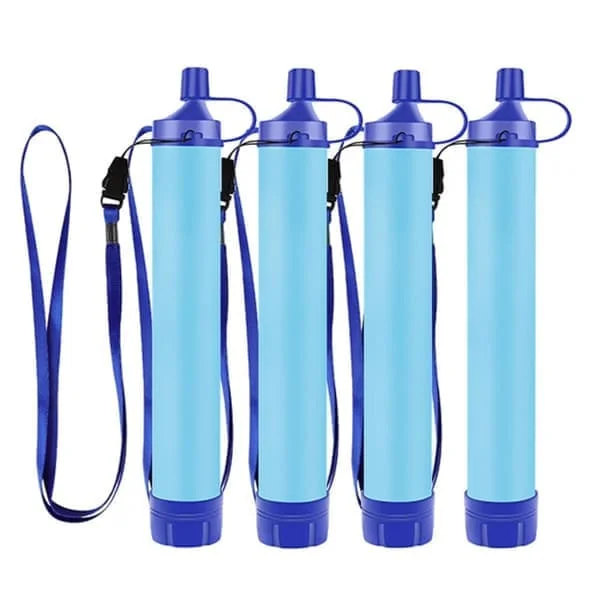 2/3/4-pack Portable Water Filter with Carbon Filter – Essential Water Purifier for Camping, Hiking, Fishing, and Outdoor Adventures