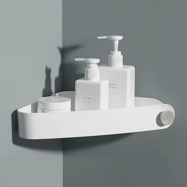 Bathroom Corner Shelf, Shower Caddy for Bathroom Storage, Shower Organizer with Adhesive Stickers for Bathroom & Kitchen