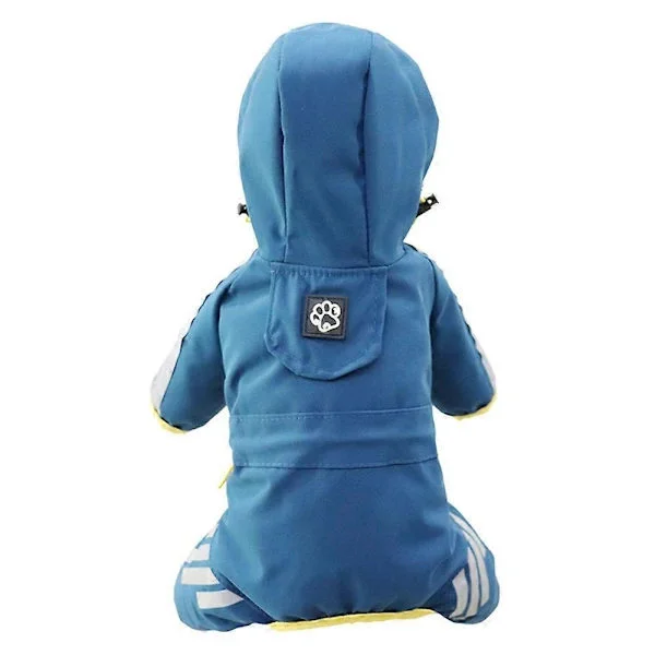Raincoat for dogs and cats, reflective outdoor hooded raincoat, waterproof jacket