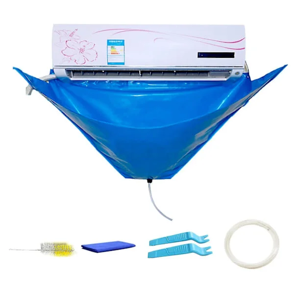 Air Conditioner Cleaning Cover With Water Pipe Protection Dust Washing Bag Tools For Wall Mounted Air Conditioner