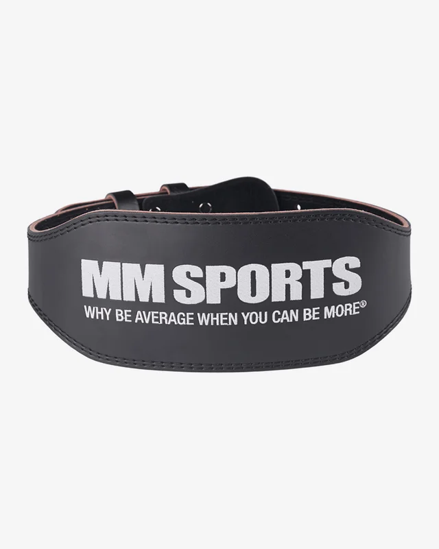 MM Sports Leather Belt - Løftebelte - XL