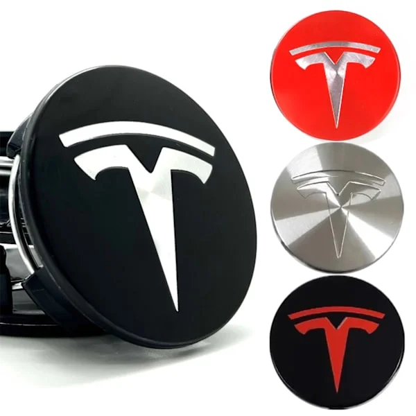 【DENGTU】4-pack - Tesla Centrumkåpor / Hjulnav Emblem - Bil 77