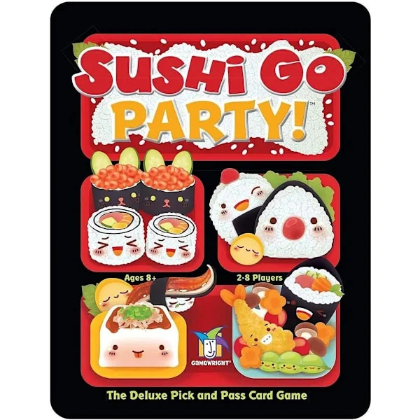 Game Author | Sushi Go Party Spil | Kortspil | Alder 8+ | 2-8 Spillere | 20 minutters spilletid