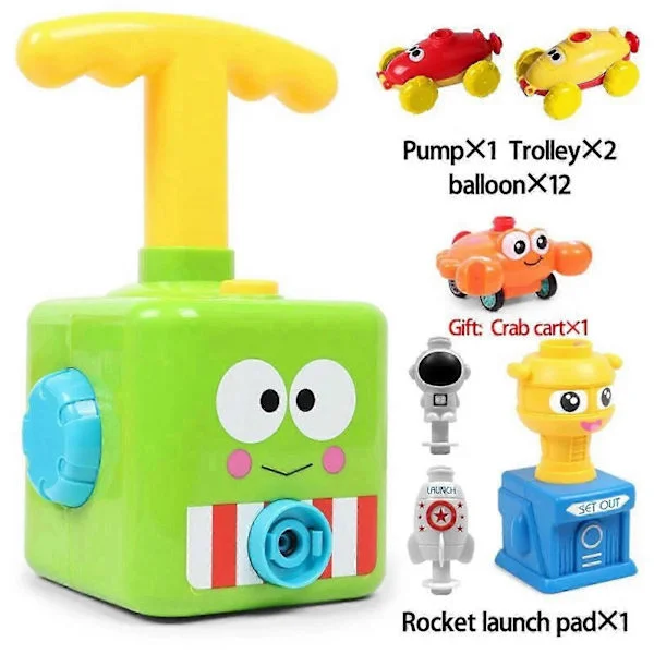 Funny Balloon Car Toy Pump Set, Balloon Rocket Car Toy Set for Kids (F393)