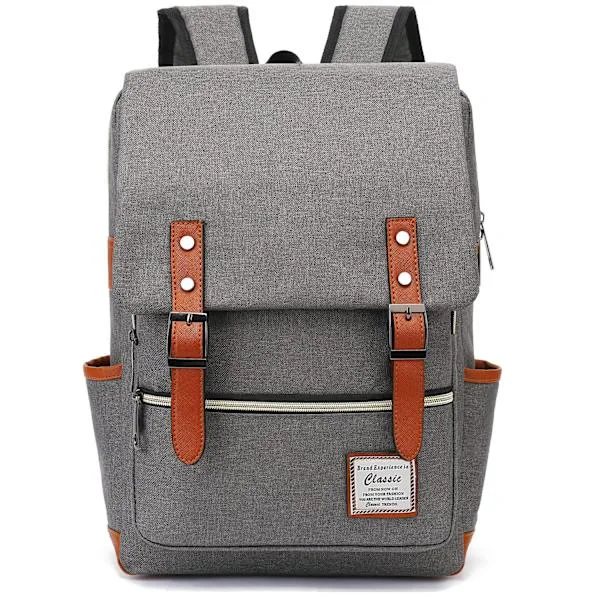 Unisex Canvas Backpack Laptop Backpack School Bag Back to School