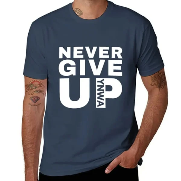 Never Give Up YNWA - Liverpool FC T-paita topit oversize t-paidat miesten miesten muoti