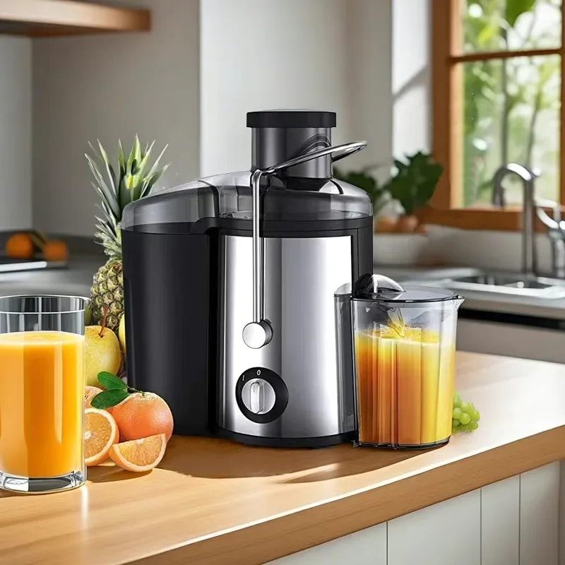 AliExpress - BRIEFNESS Saftpresse 1000 W für Shakes, Babynahrung, Heimbüro, Küche, Obst und Gemüse, breiter Futtertrog, leicht zu reinigen