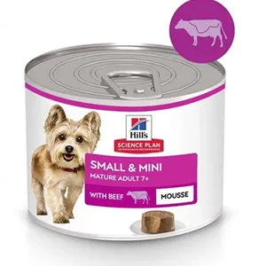 Hills SP Small & Mini Dog Mature 7+, Beef, 200g Mousse