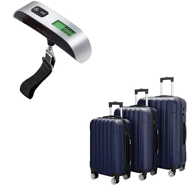 Elektronisk bagasjevekt Reisevekt Elektronisk bagasje Digital vekt Bærbar hengevekt Maks 50 kg 110 lb for...