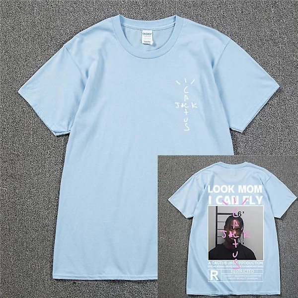 HOT Cactus Jack T-skjorte 2022 Sommer enn Kvinner SE AA I CAN FLY T-skjorte ASTROWORLD Hip Hop Kortarmede T-skjorter