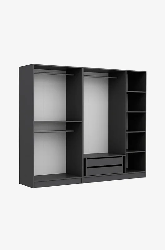 Hanah Home - Garderobeskap - Lowri - Grå - Garderobeskap & klesskap - Fra Homeroom