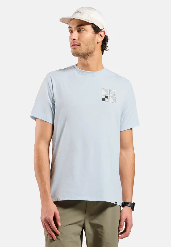 Odlo T-shirt Cotton Blend Odlo Flags pour homme, XXL, blau