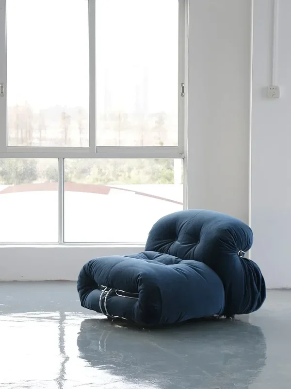 AliExpress - U-BEST Mid-Century italienisches Designer-Stoff-Hippo-Sofa, Retro-Design, Wohnzimmermöbel, weißer Boucle-Einzelsofastuhl