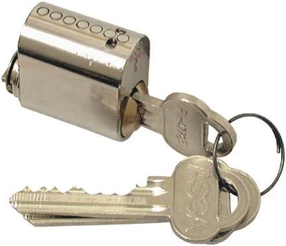 ASSA 701 Låsecylinder 7-polet, forniklet, 3-pak, Dør- & vinduesbeslag