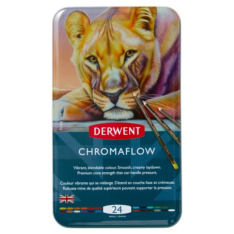 Derwent Chromaflow Farveblyanter sæt 24 stk