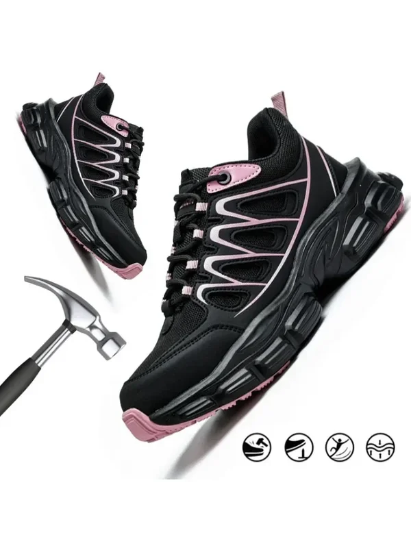 AliExpress - Größe 35–42 Arbeitssicherheitsschuhe für Damen mit Stahlkappe, Damen-Sneaker, bruchsicher, pannensichere, wasserdichte Sicherheits-
