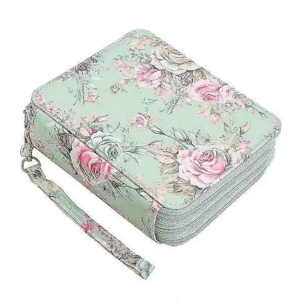72 Slot Pencil Case with Zipper for Watercolor Pencils or Markers, Pencil Case