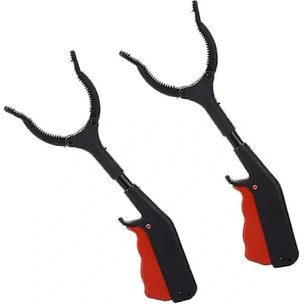 2-pack 30 cm Grabber Tongs för barn, korta gripare för seniorer, trädgårdsgripare, skräpplockare, hygieniska klämmor