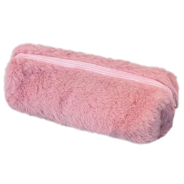 Pehmoinen penaali, pörröinen penaali, pehmeä penaali, pehmoinen pörröinen pussi, pörröinen meikkipussi, söpö penaali