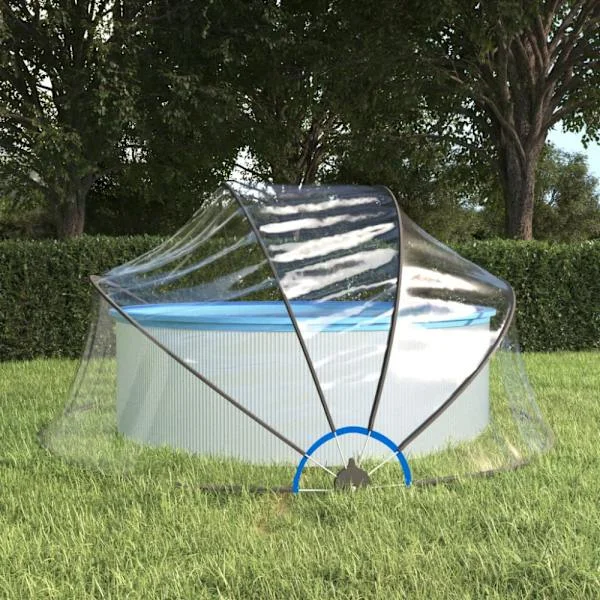 Pooltak runt 315x158 cm PVC