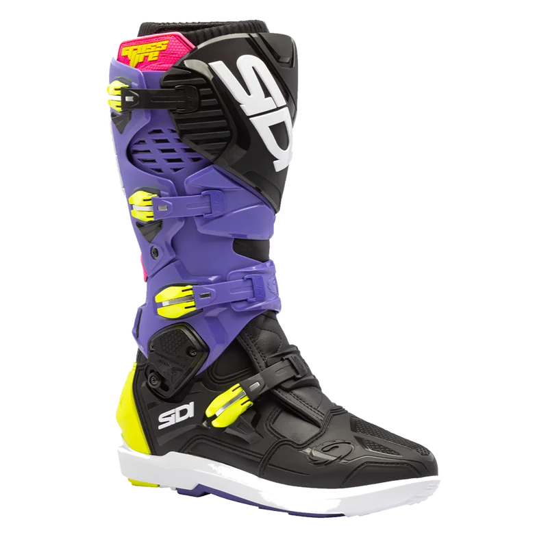 Crosslaarzen Sidi Crossfire 3 SRS 2026 Paars/Zwart/Fluo Geel 42
