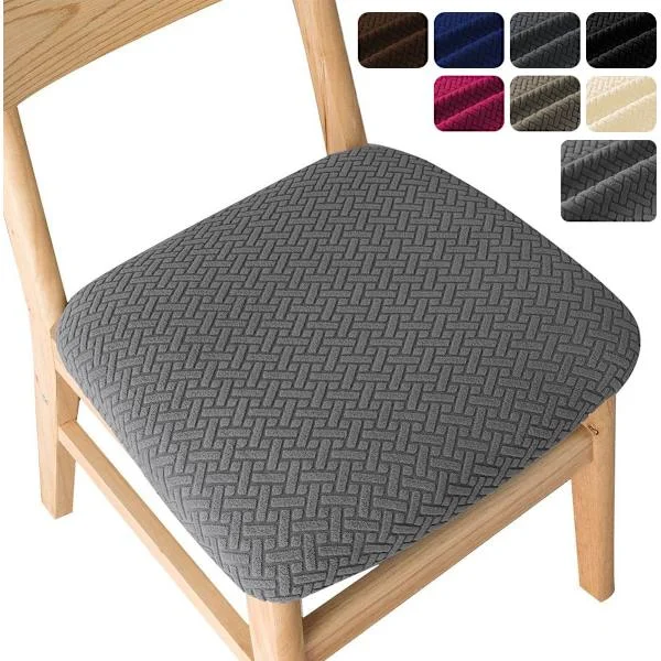 Ruokatuolin päälliset, 6 kpl, joustava jacquard-ruokatuoli